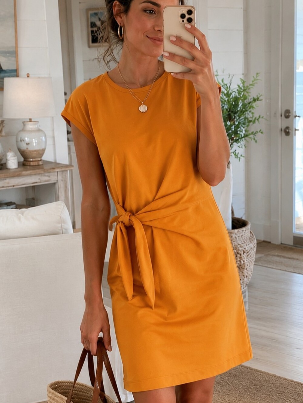 Nine West Burnt Orange Knit Top - Picture 7 of 7